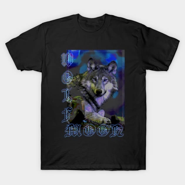 Wolf moon II T-Shirt by Sinmara